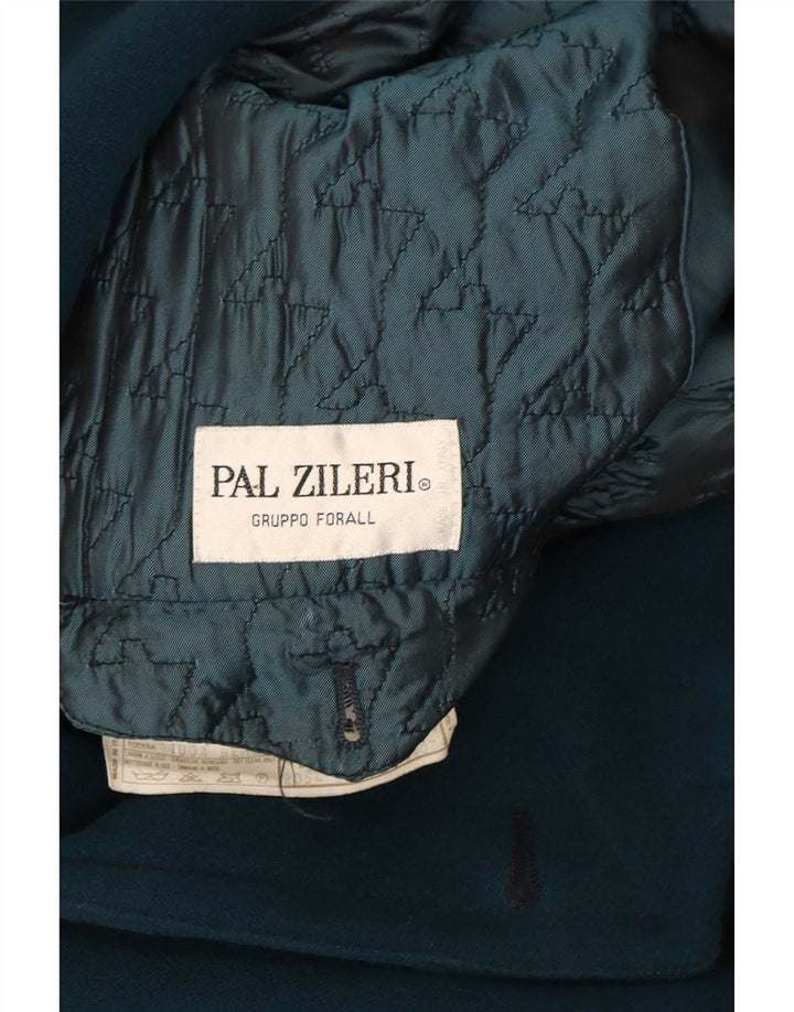 Pal Zileri Herren-Dufflecoat mit Kapuze IT 52 XL, blaue Wolle