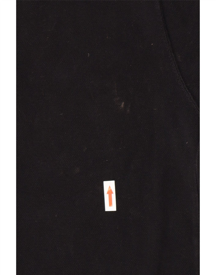 Reebok Herren-Poloshirt, groß, schwarze Baumwolle