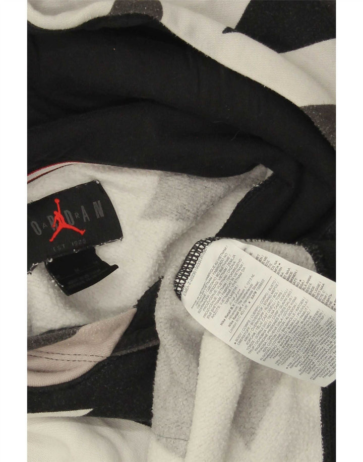 Jordan Herren-Kapuzenpullover, mittelgroße, mehrfarbige, geometrische Baumwolle