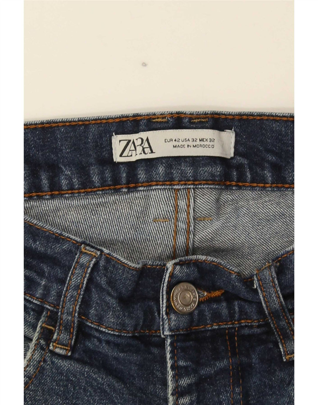 Slim-Jeans für Herren von Zara, EU42, Größe L, W32, L28, Marineblau