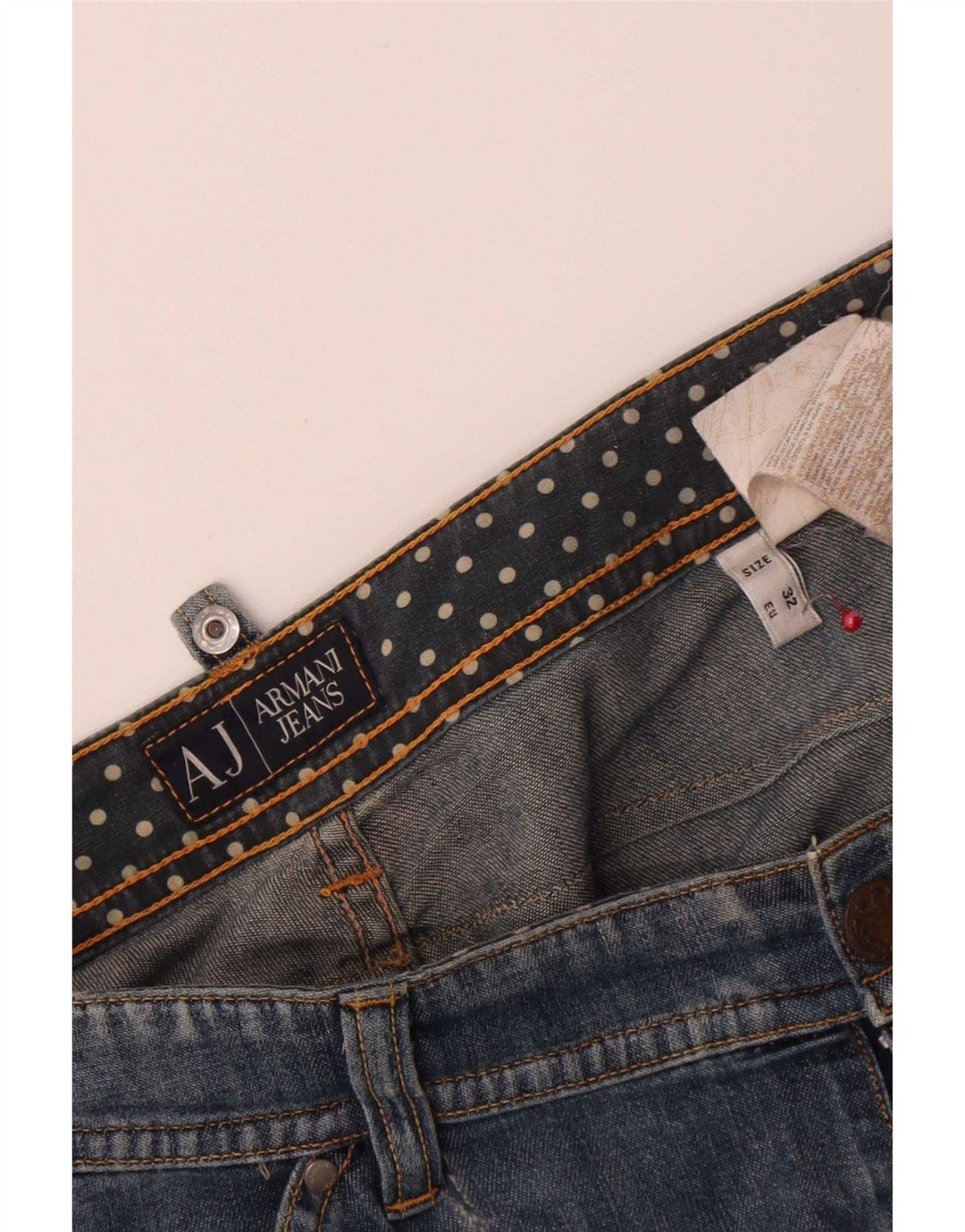 Armani Damen Slim Jeans W32 L27 Blaue Baumwolle