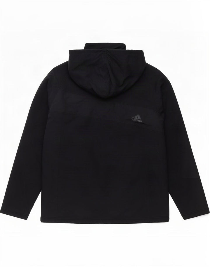 Adidas Herren Kapuzenjacke, gepolstert, UK 38, mittelschwarz, Polyester