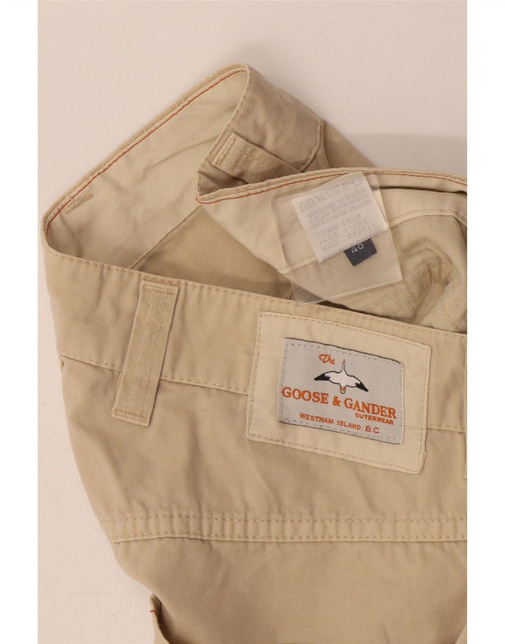Goose & Gander Gerade Freizeithose für Herren IT 48 Mittel W32 L32 Beige