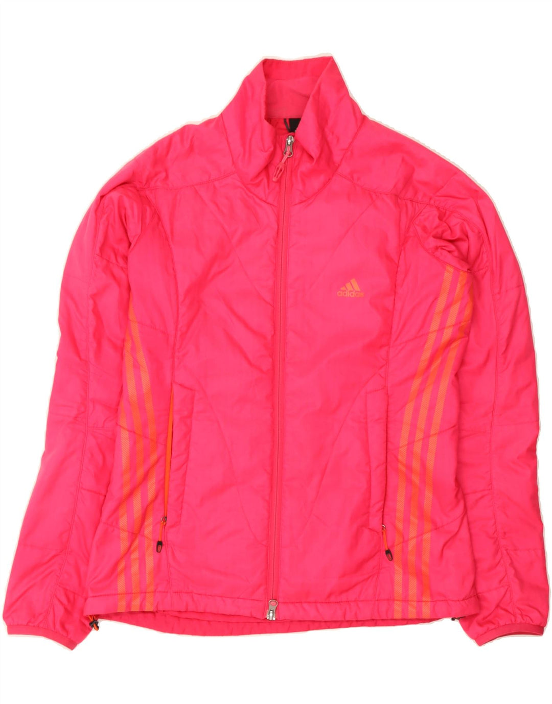 ADIDAS Womens Oversized Padded Jacket UK 8/10 Small Pink Polyester Vintage Adidas and Second-Hand Adidas from Messina Hembry 
