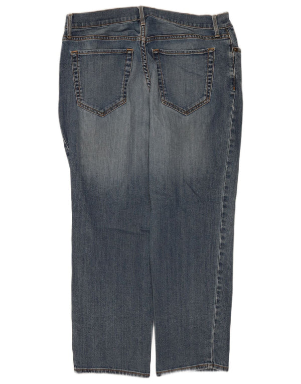Eddie Bauer Damen Boyfriend-Cropped-Jeans US 8 Medium W30 L25 Blaue Baumwolle