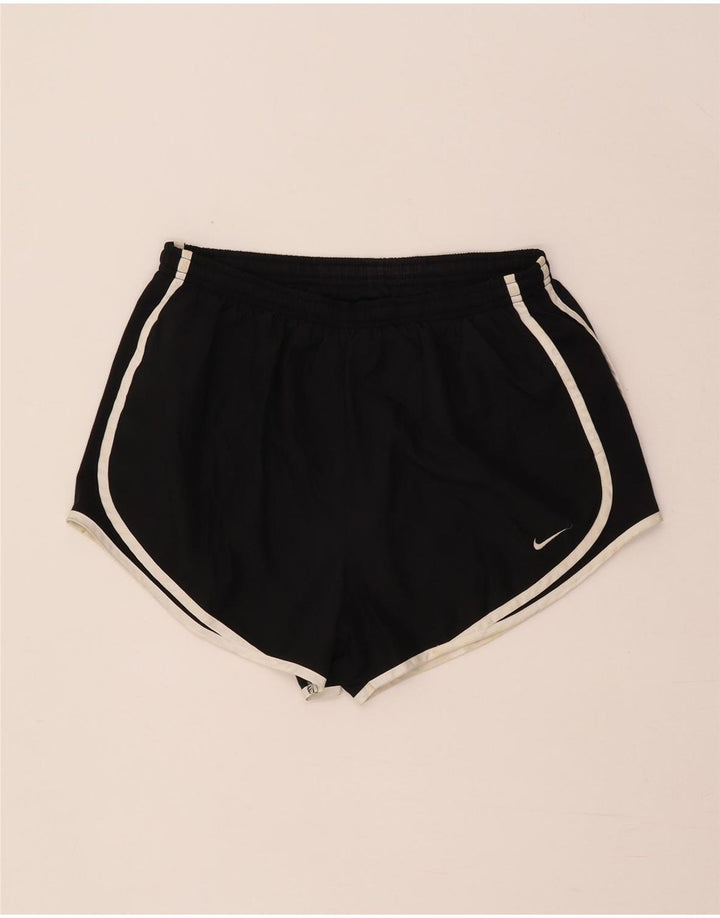 Nike Damen Dri Fit Sport Shorts UK 14 Medium Schwarz Polyester