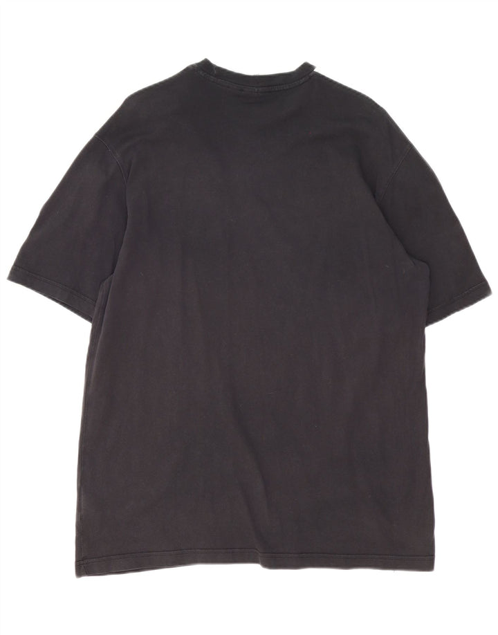 Adidas Herren Grafik T-Shirt Top Medium Schwarz Baumwolle