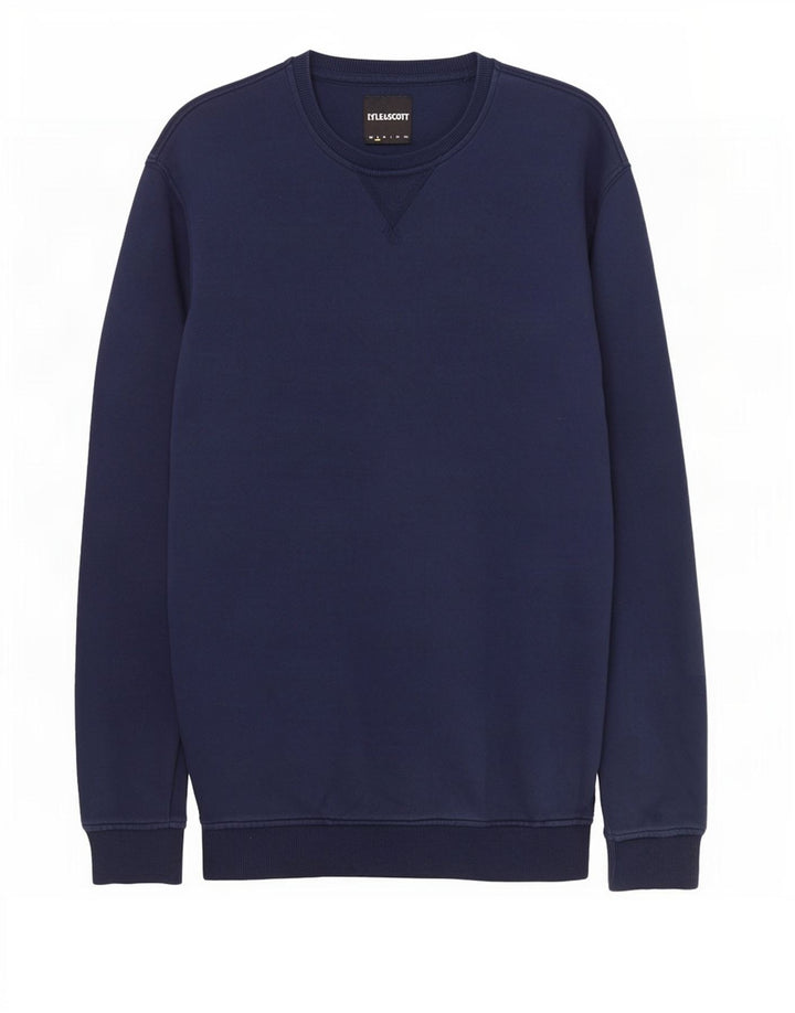 Lyle & Scott Herren-Sweatshirt, Pullover, Größe S, marineblau, Baumwolle