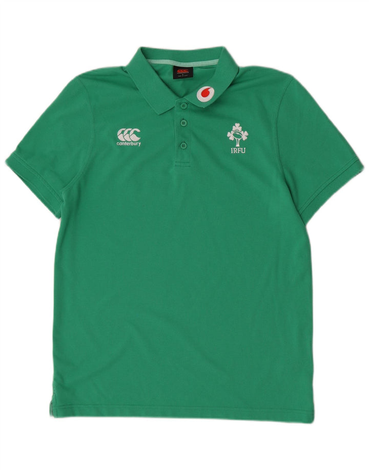 Canterbury Herren IRFU Poloshirt, groß, grünes Polyester