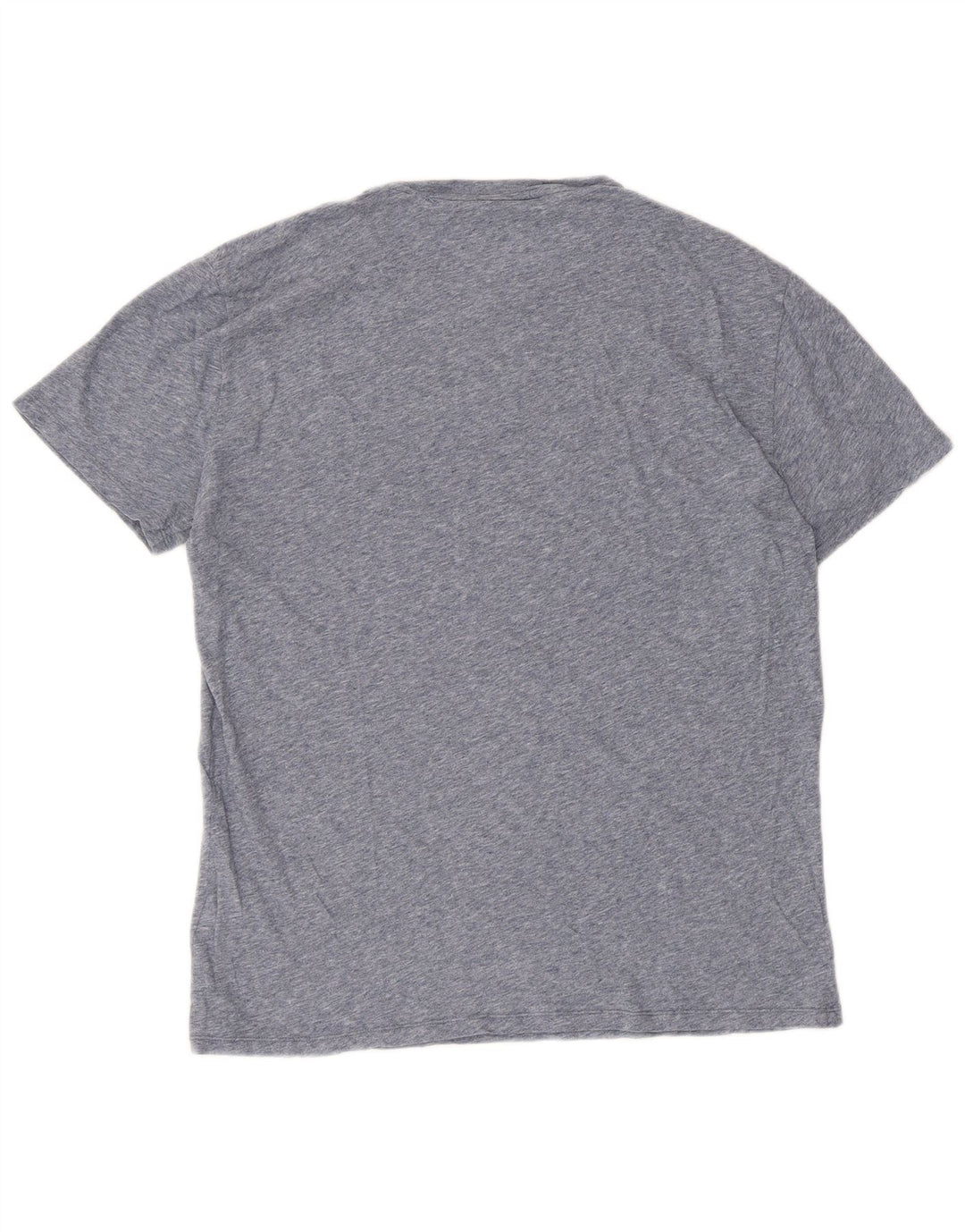 Lacoste Herren-T-Shirt mit normaler Passform, Größe 4, mittelblau gefleckte Baumwolle