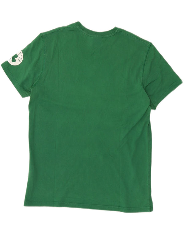 Adidas Herren Boston Celtics Graphic T-Shirt Top XL Grün Baumwolle