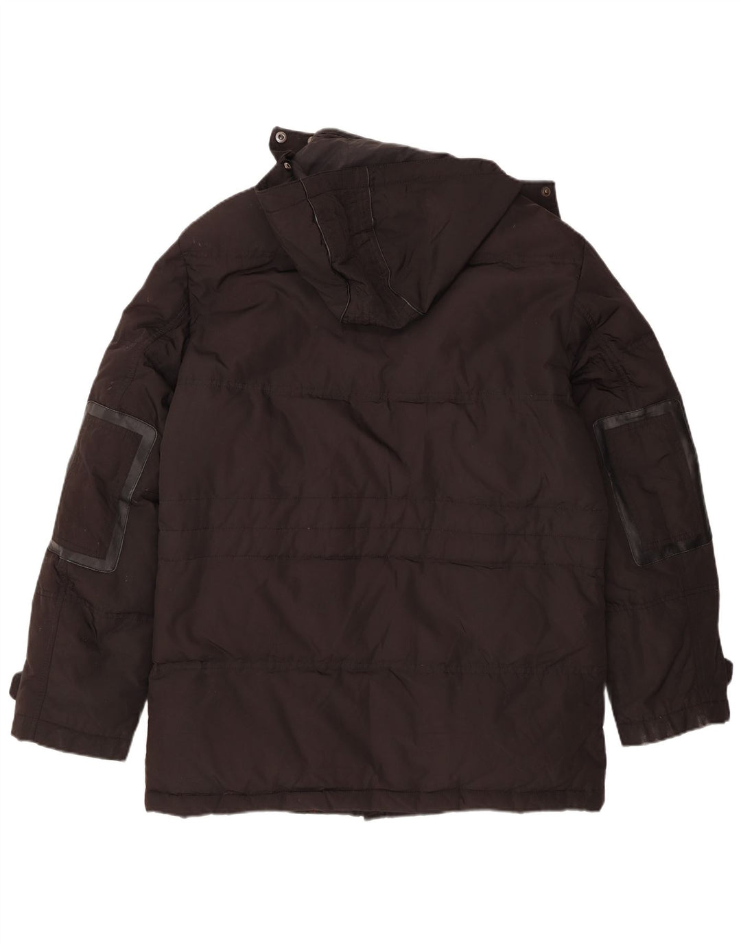 Navigare Herren-Parka mit Kapuze, UK 40, Größe L, Schwarz, Polyester