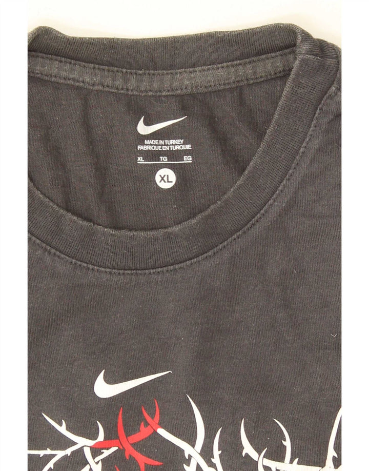 Nike Herren Rugby England Graphic T-Shirt Top XL Grau