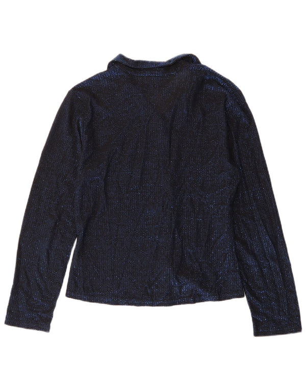 ORSAY Damen-Hemdbluse, Größe S, Marineblau meliert, Elastan