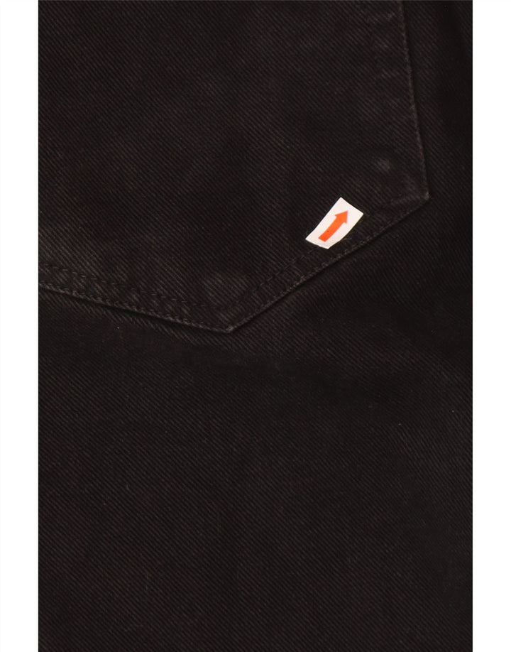 CALVIN KLEIN Damen Tapered Jeans W36 L34 Schwarze Baumwolle