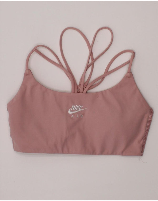Nike Damen Dri Fit gepolstertes Sport-BH-Oberteil, Größe S, Rosa, Sport