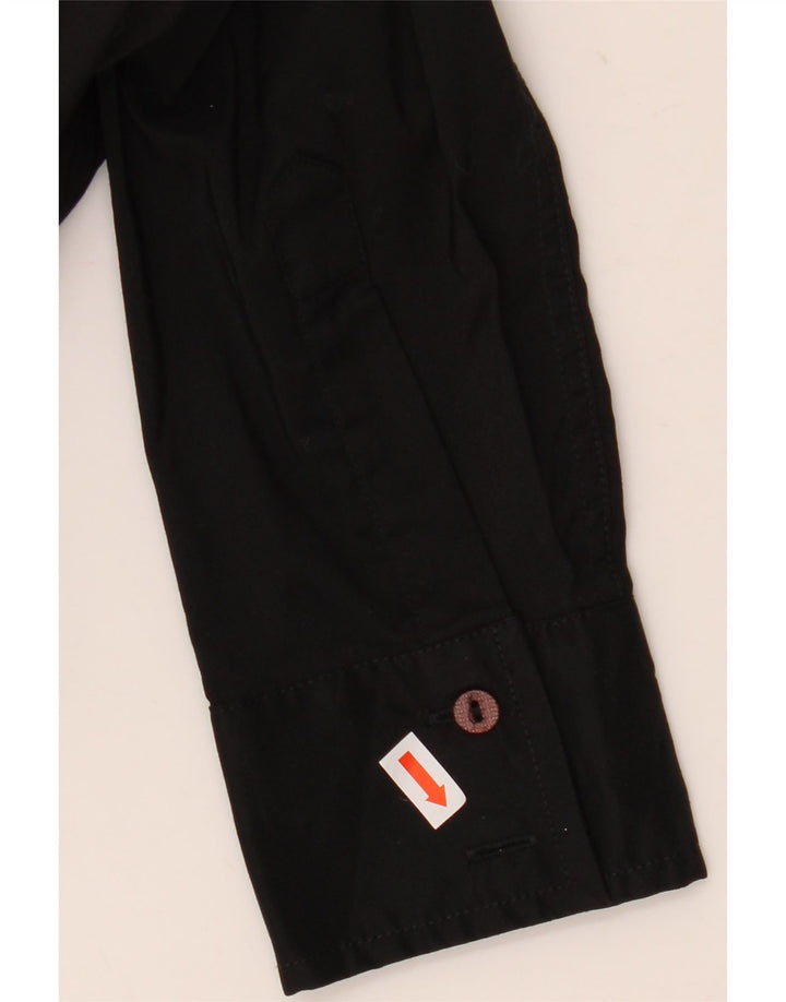 Trussardi Damen-Body mit langen Ärmeln, UK 12, mittelschwarz, Baumwolle
