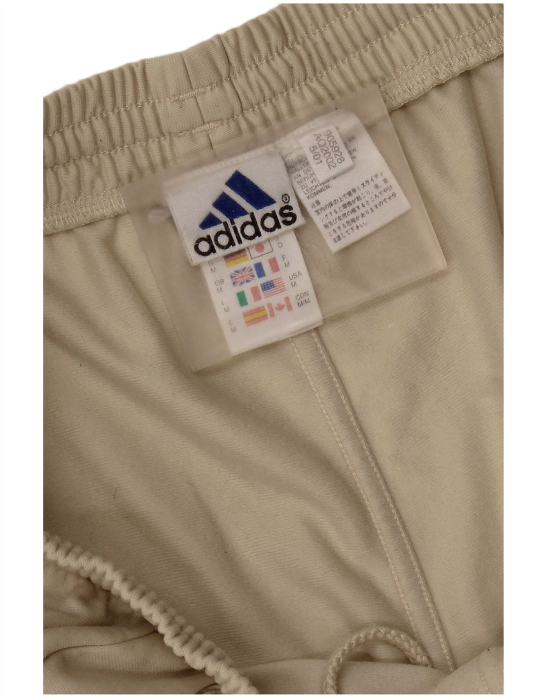 Adidas Herren-Trainingshose aus mittelbeigem Polyester
