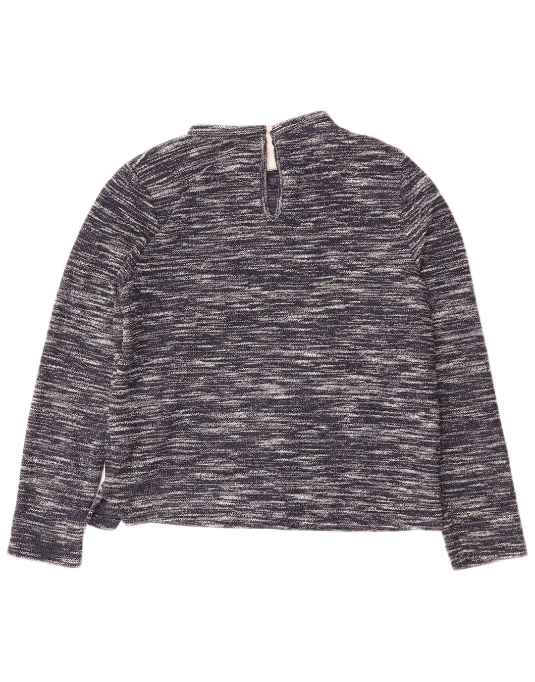 Oasis Langarm-Blusenoberteil für Damen, UK 14, mittelblau meliert