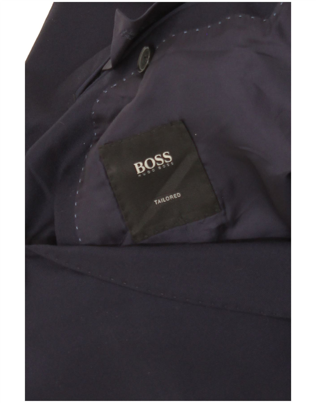Maßgeschneiderte 2-Knopf-Blazerjacke für Herren von Hugo Boss, Größe S, Marineblau, Größe 36