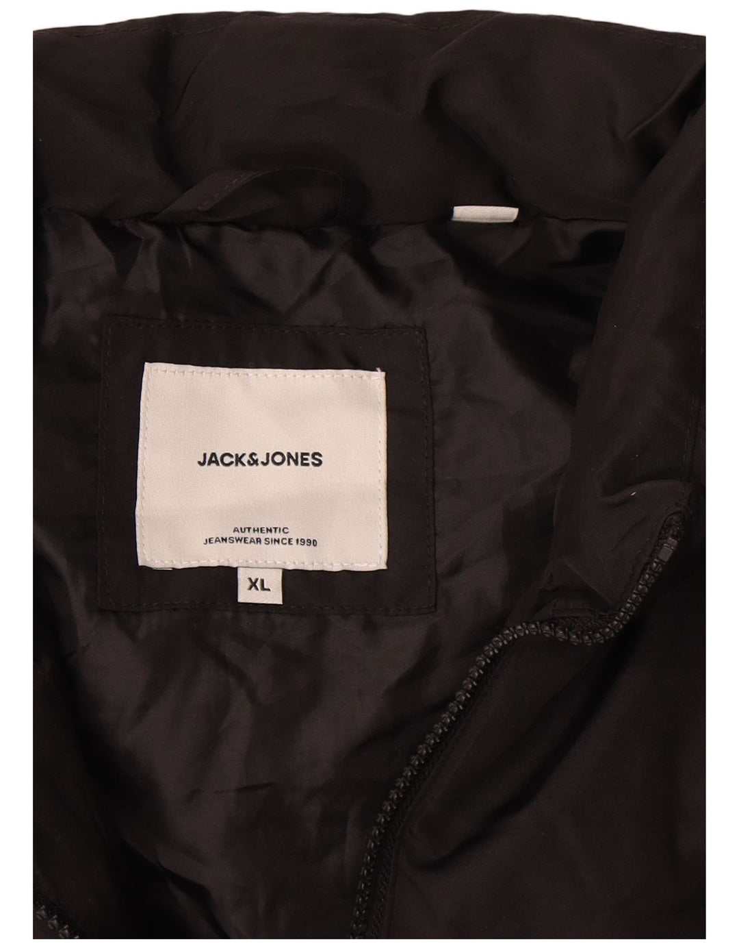 Jack & Jones Herren Wattierte Weste UK 42 XL Schwarz Polyester