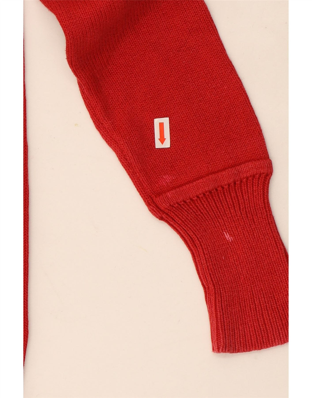 Zara Damen Rollkragenpullover, UK 14, mittelrote Baumwolle