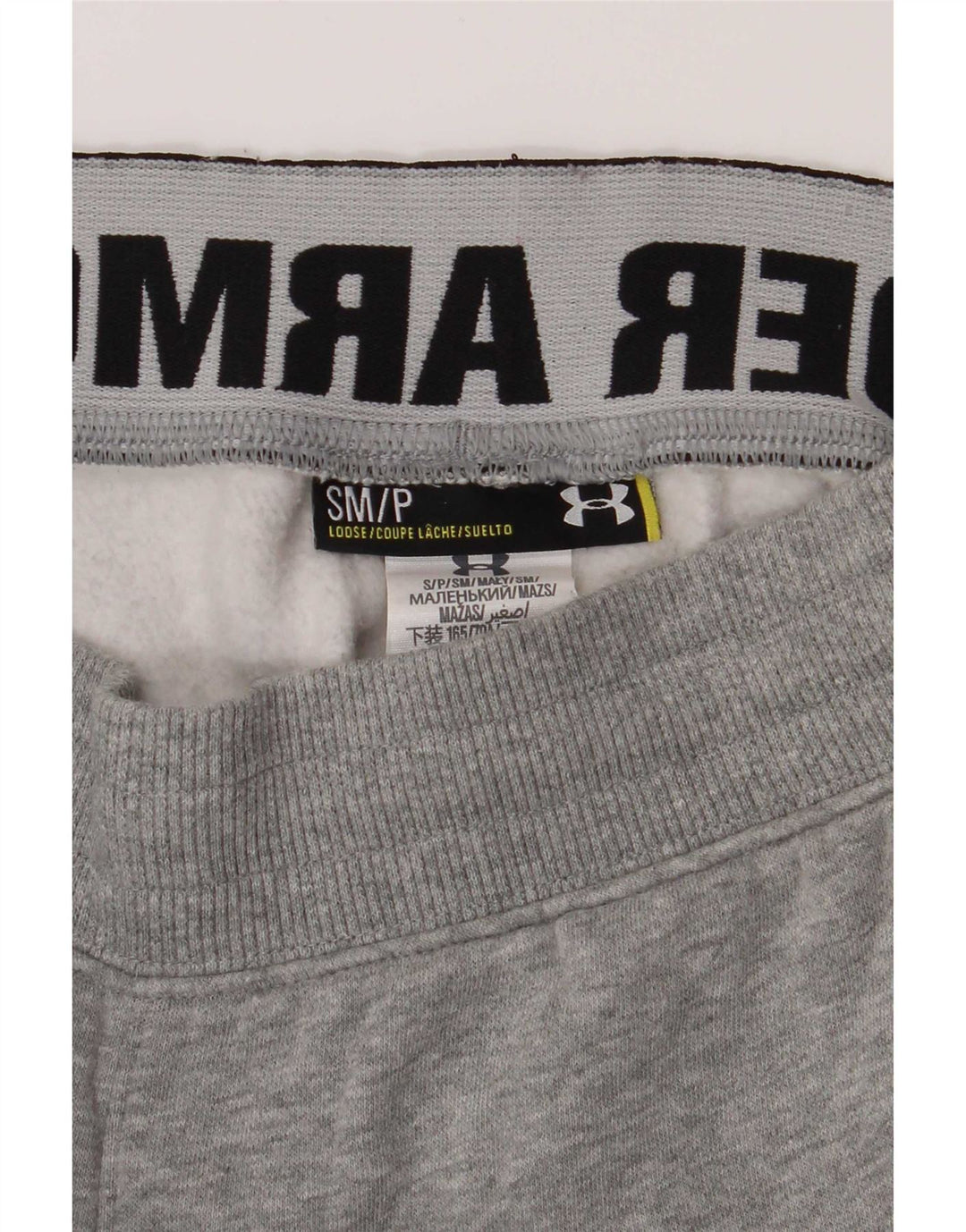 Under Armour Herren-Trainingshose mit lockerer Passform, Größe S, Grau, Baumwolle