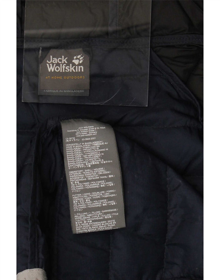 Jack Wolfskin Damen Wattierte Jacke UK 12 Medium Navy Blue Colourblock