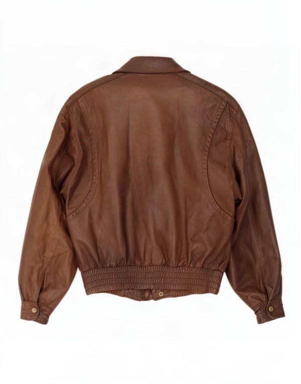Vintage Herren Lederjacke UK 38 Mittelbraun