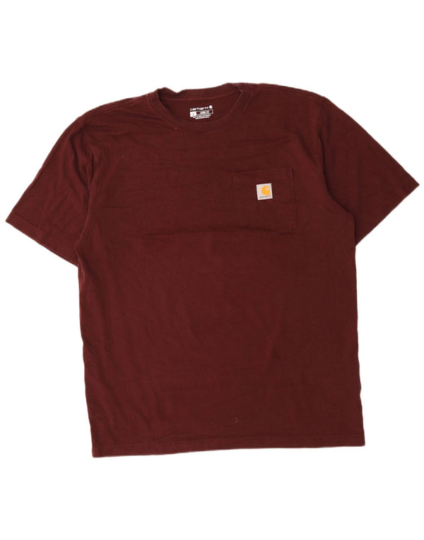 Carhartt Herren Tall Loose Fit T-Shirt Top Large Braun Baumwolle