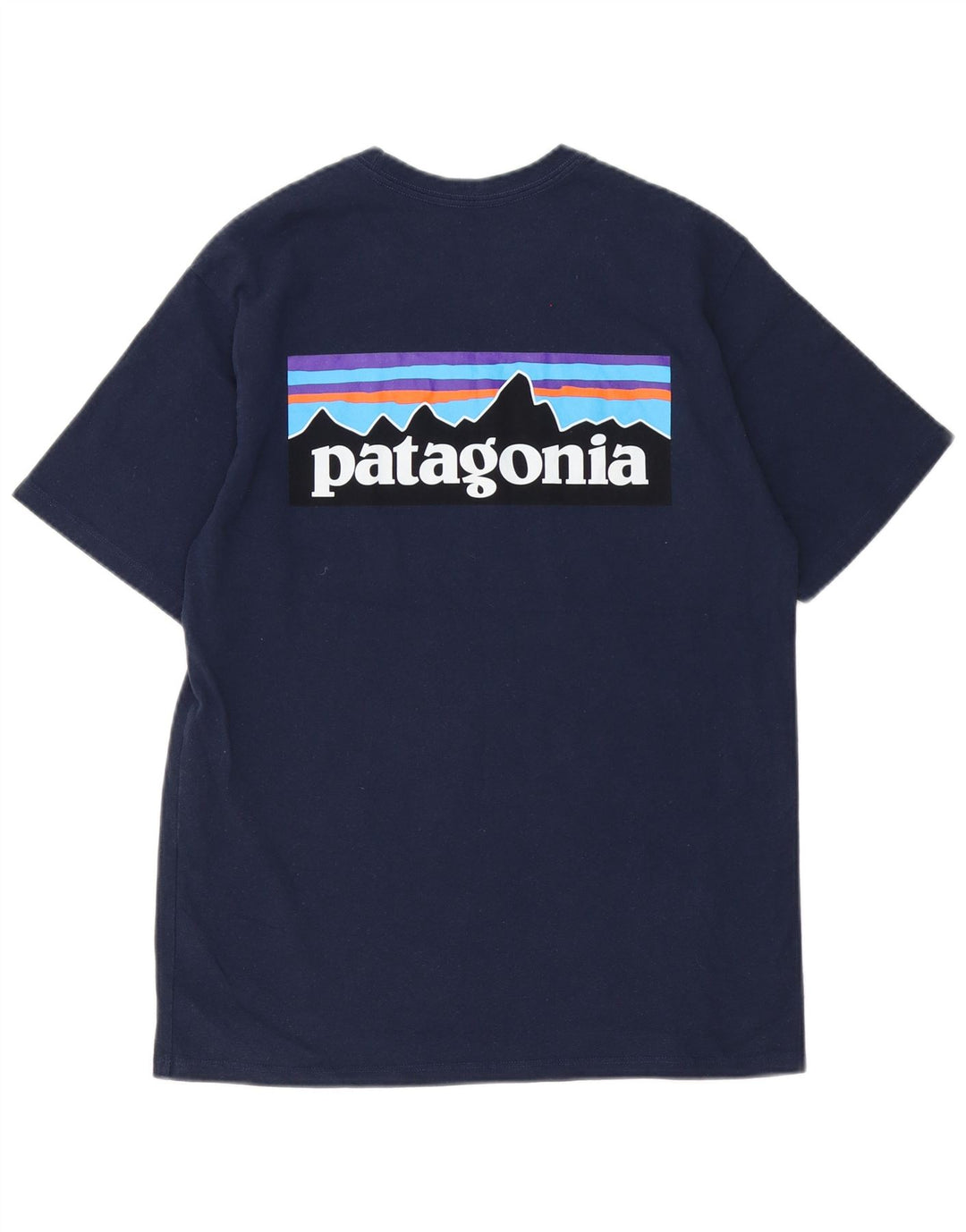 Patagonia Herren-T-Shirt mit normaler Passform, Grafik, Größe S, Marineblau, Polyester