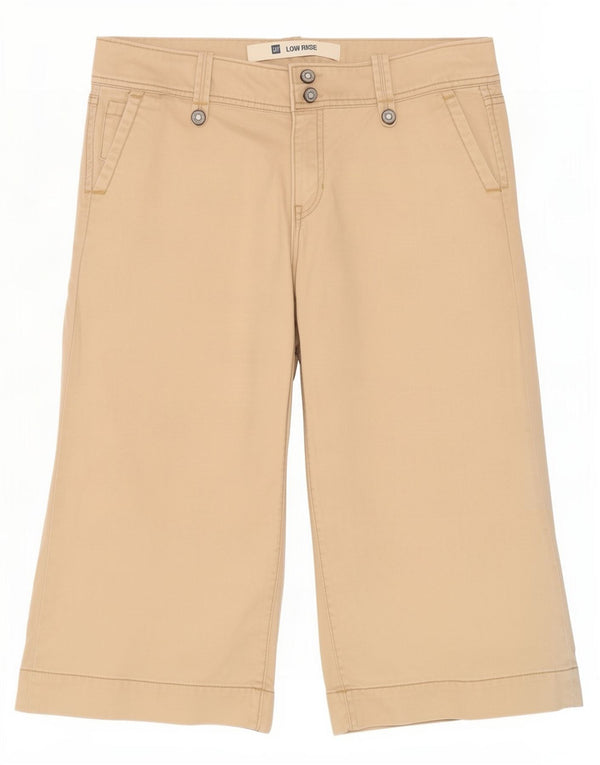 Gap Damen-Bermudashorts mit niedriger Taille, US 6, Mittel, W32, beige Baumwolle