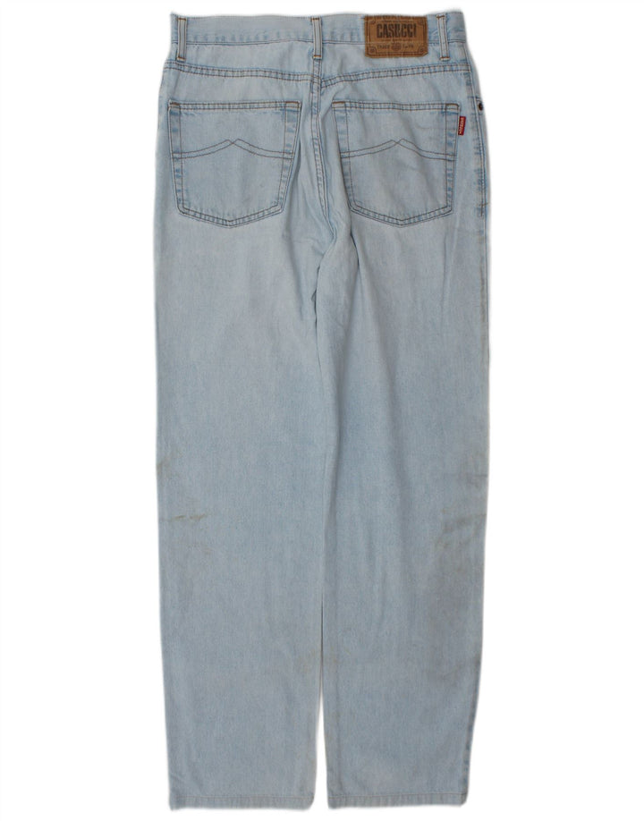 Casucci Herren Straight Jeans W34 L30 Blaue Baumwolle