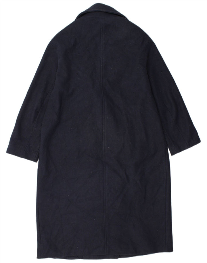 Zweireihiger Herrenmantel von Zara, UK 36, Größe S, Marineblau, Polyester