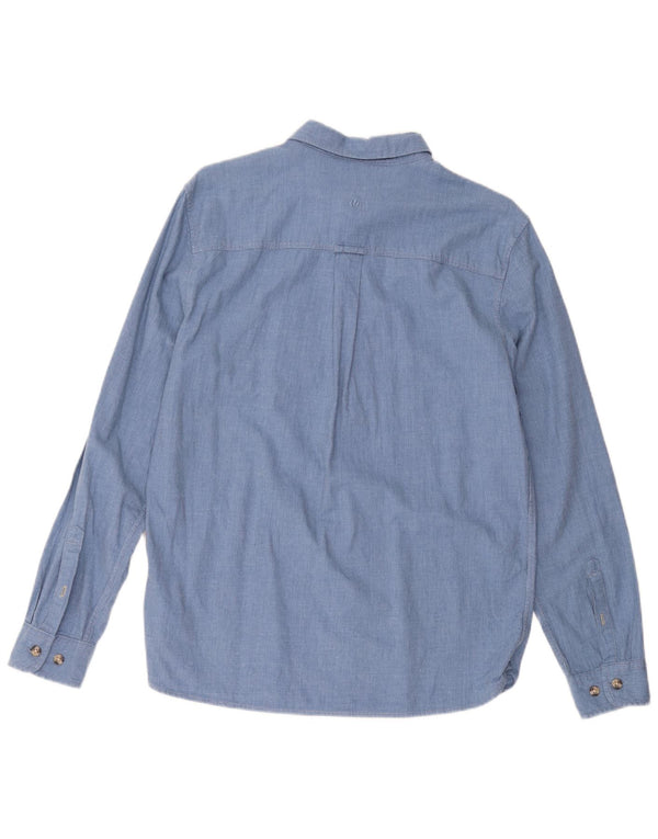 FAT FACE Mens Regular Fit Shirt Small Blue Cotton