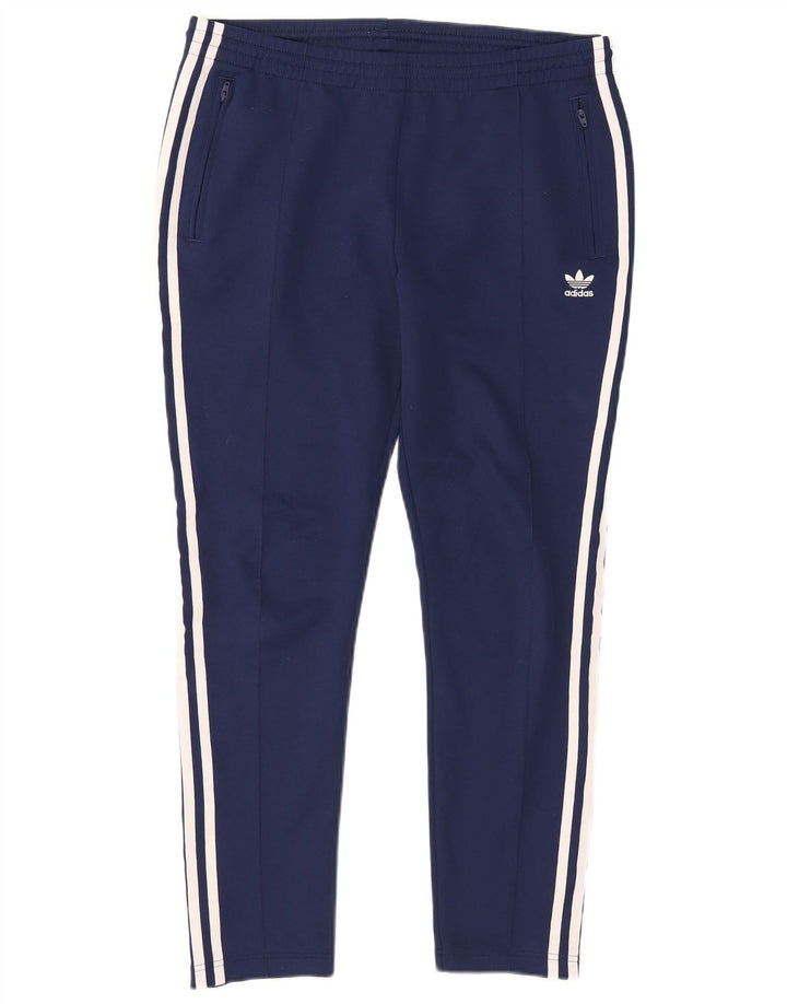 Adidas Damen-Trainingshose, UK 14, Größe L, Marineblau, Polyester