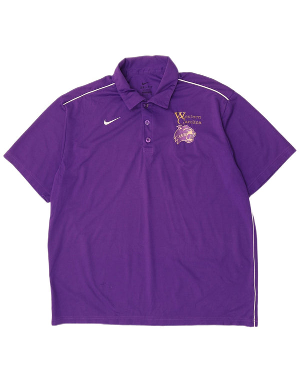 Nike Herren Kurzarm-Poloshirt mit Grafik, XL, Lila, Polyester