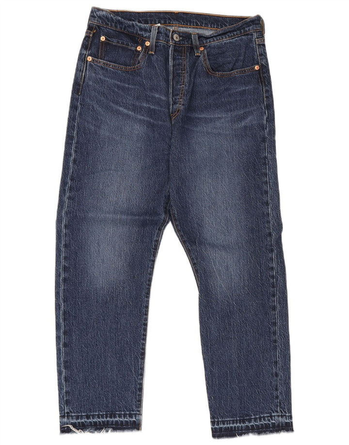 Levi's Herren 501 verkürzte Jeans W30 L26 blaue Baumwolle