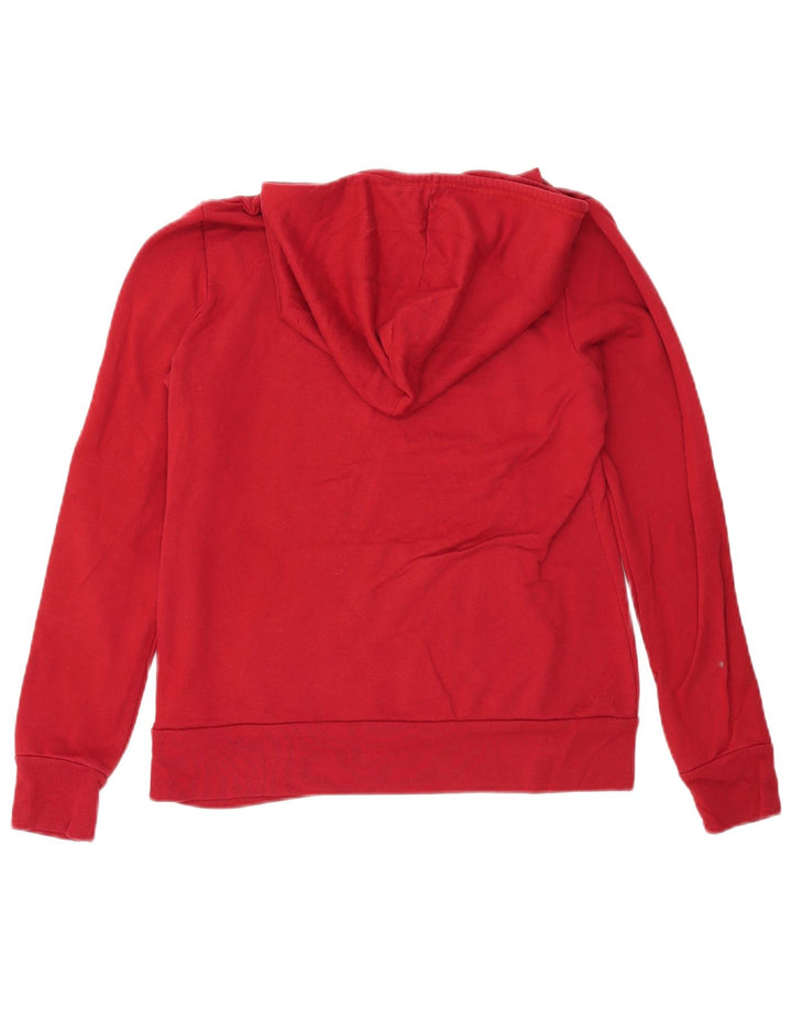 CHAMPION Womens Stanford Graphic Hoodie Pullover UK 12 Mittelrote Baumwolle