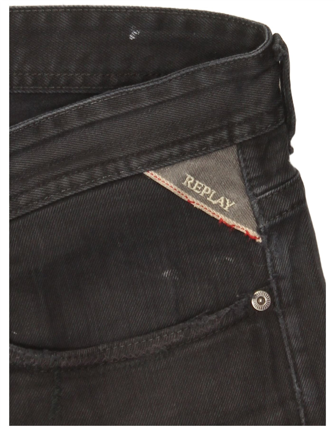 Replay Herren Slim Jeans W36 L29 Schwarz