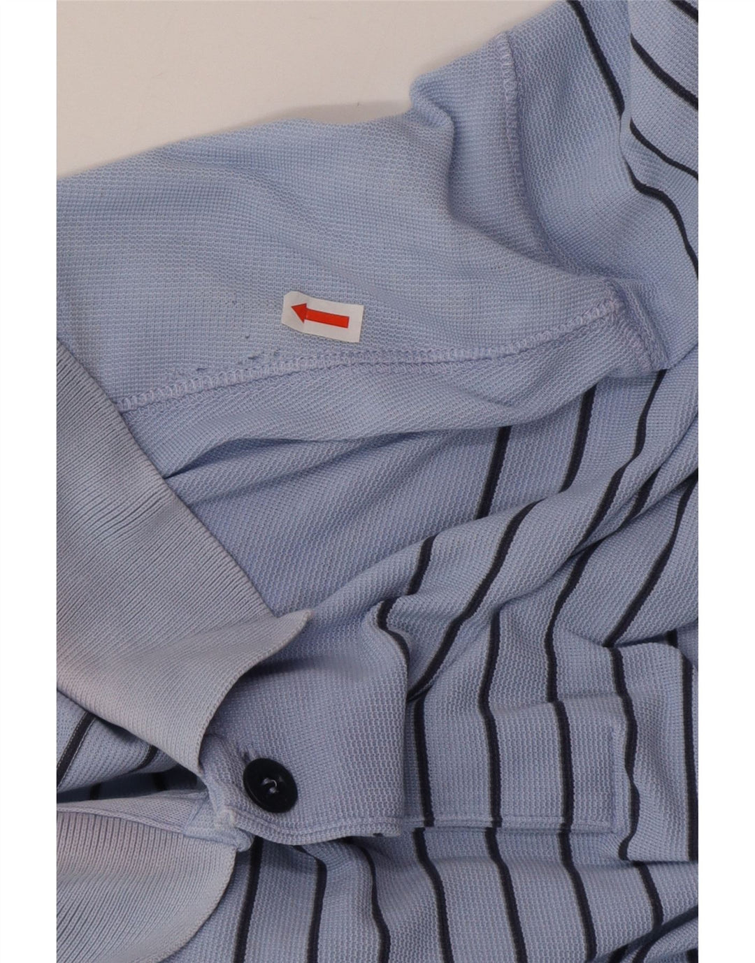 Hugo Boss Herren-Poloshirt, groß, blau gestreift, Baumwolle
