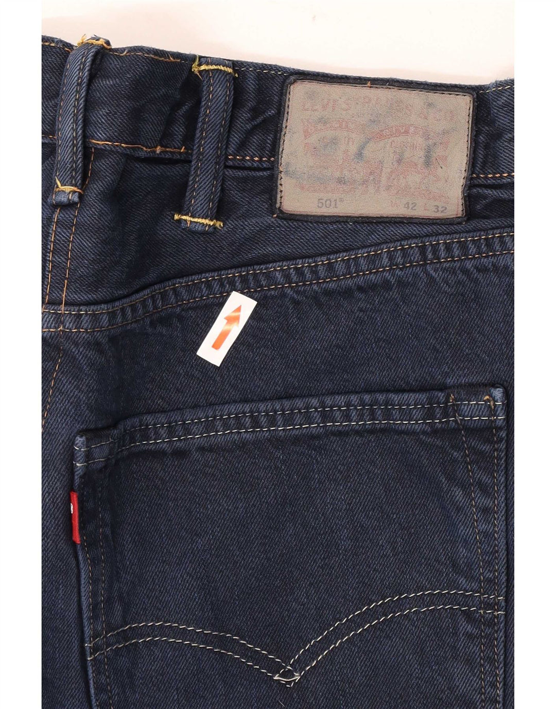 Levi's Herren 501 Straight Jeans W42 L32 Marineblau