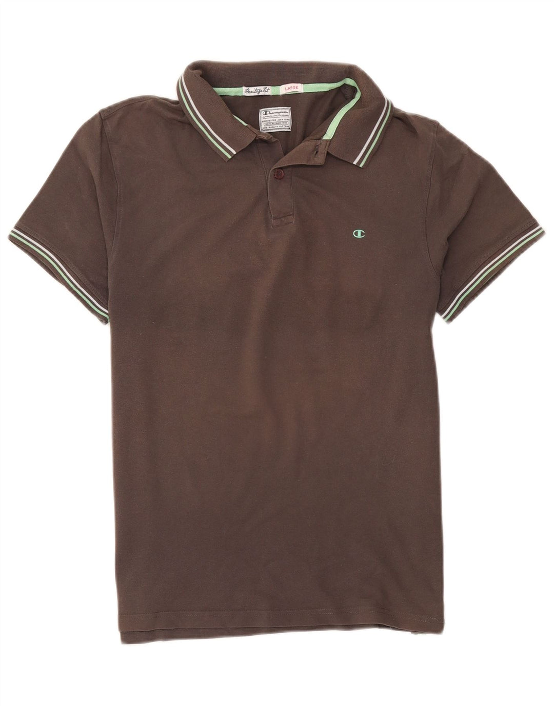 Champion Herren Heritage Fit Poloshirt Large Grau