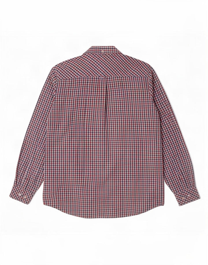 Ben Sherman Herren Heritage-Hemd, groß, rot kariert, Baumwolle