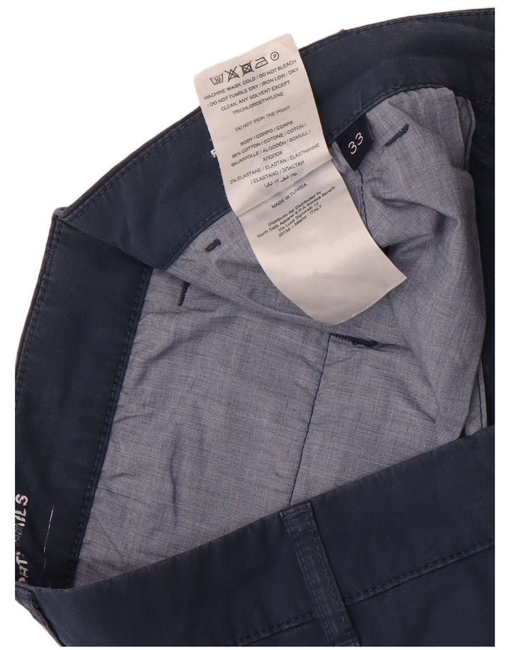 North Sails Herren-Chinoshorts mit normaler Passform, W33, mittelmarineblaue Baumwolle