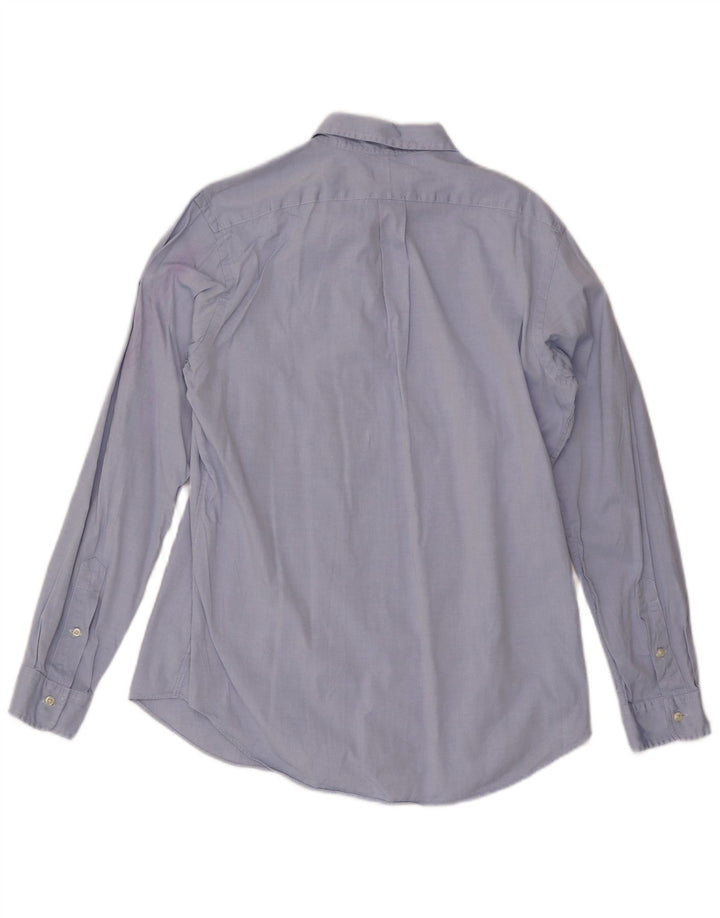 POLO RALPH LAUREN Herren-Hemd mit individueller Passform, Größe 16, große blaue Baumwolle