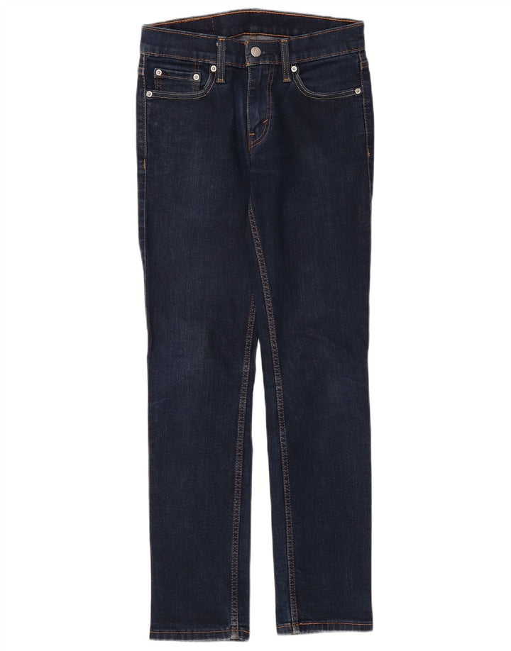 Levi's Damen 511 Slim Jeans W28 L32 Marineblau Baumwolle