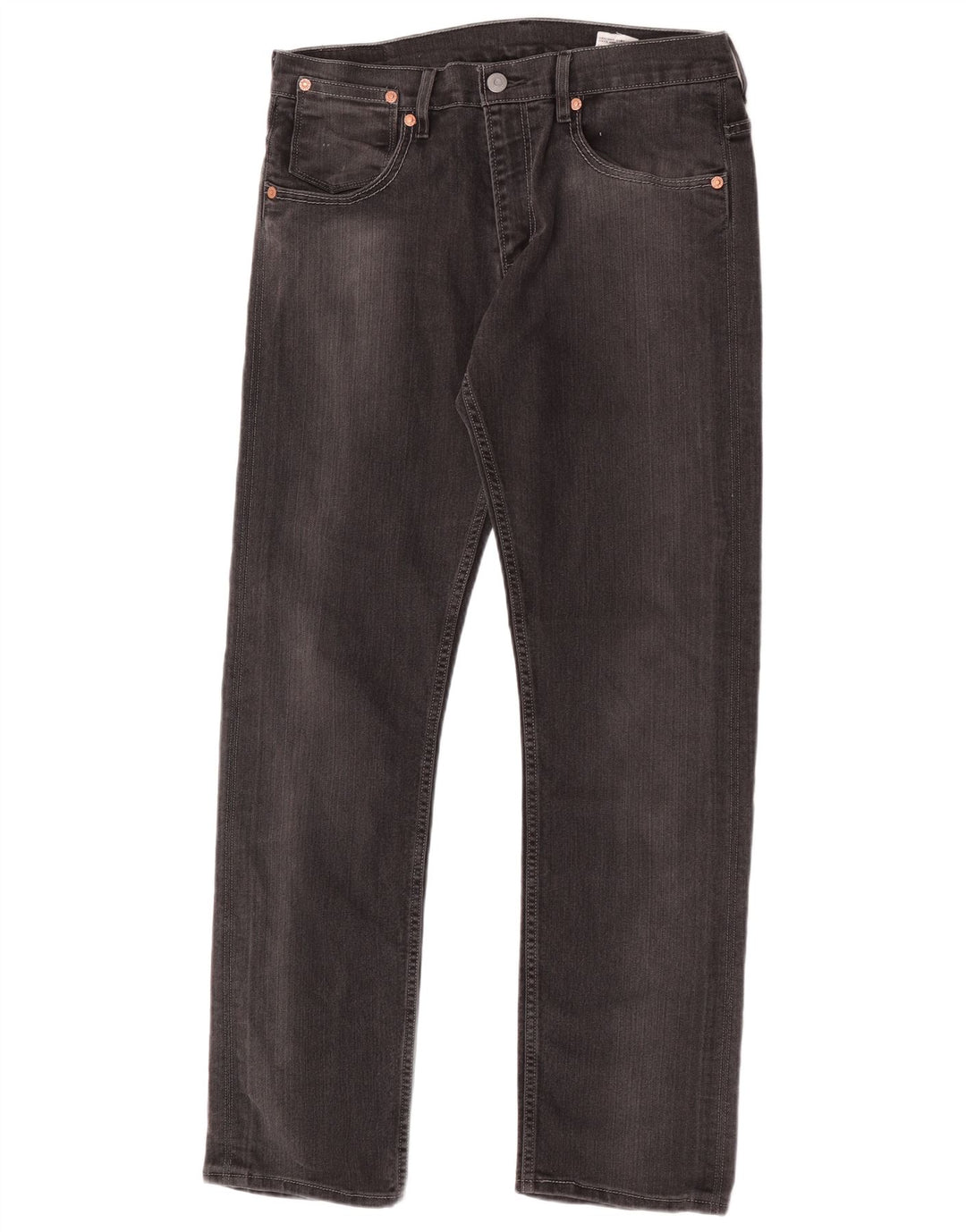 Levi's Herren 504 Straight Jeans W32 L34 Graue Baumwolle
