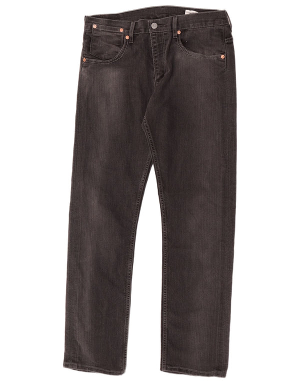 Levi's Herren 504 Straight Jeans W32 L34 Graue Baumwolle