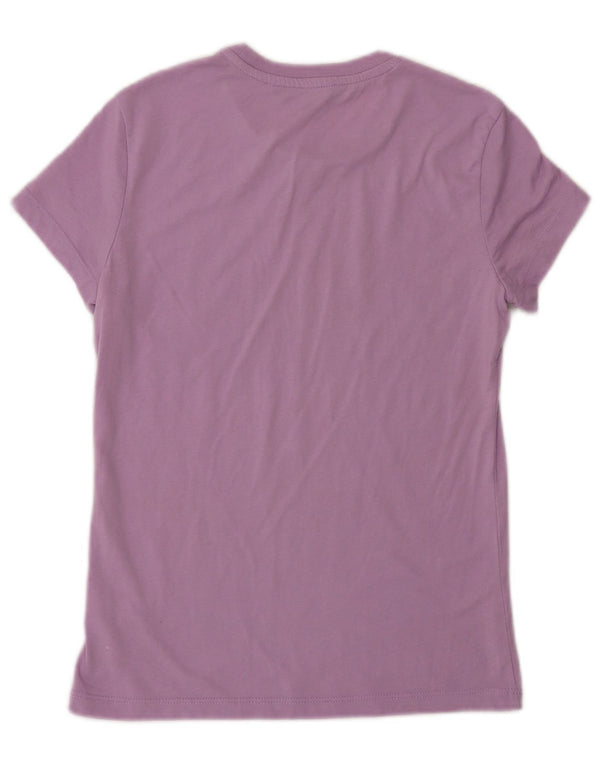 Trussardi Damen-T-Shirt mit Grafik, UK 12, Mittelviolett, Polyester